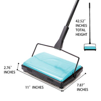 Eyliden Carpet Sweeper Cleaner for Home Office Low Carpets Rugs Undercoat Carpets Pet Hair Dust Scraps Small Rubbish Cleaning