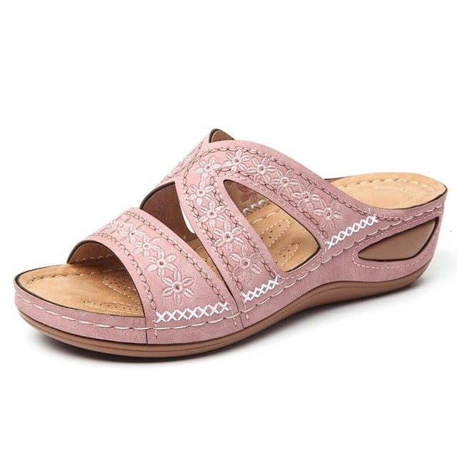 Women sandals 2022 summer shoes woman knitting breathable sandals wedges platform sandals lady comfortable shoes