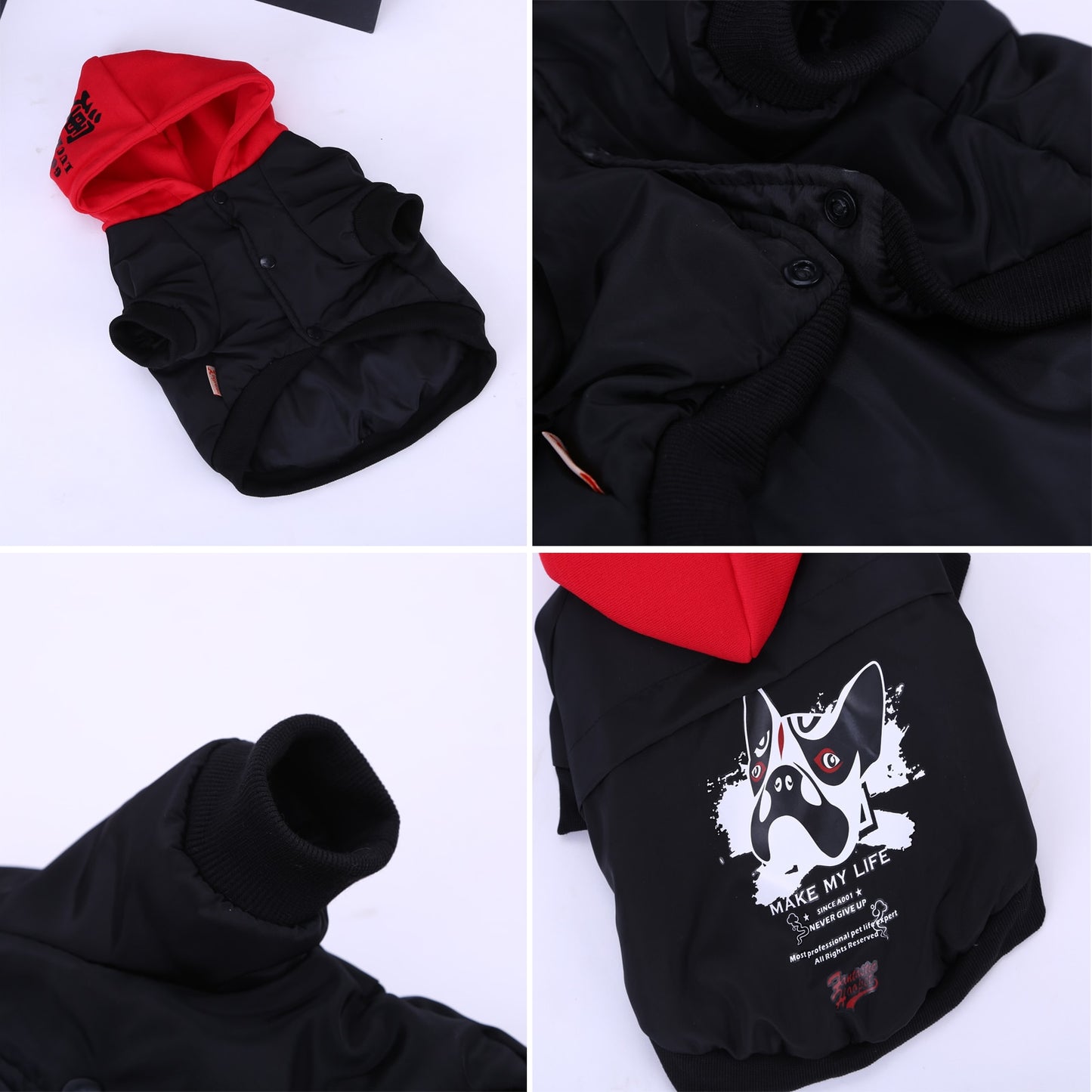 Hoopet Winter Warm Coat For Small Dogs Thickened Pet Jacket French Bulldog Puppy Clothing Shirt Soft Outerwear Dog Suppliers