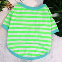 Stripe Summer Spring Dog T-shirt Soft Small Medium Dog Puppy Clothing Shirt Vest Printed Pet Dog Puppy Vest T-shirt  Dog Cloth