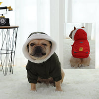 Hoopet Winter Warm Coat For Small Dogs Thickened Pet Jacket French Bulldog Puppy Clothing Shirt Soft Outerwear Dog Suppliers