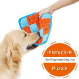 Pet Dog Snuffle Mat Pet Sniffing Training Blanket Detachable Fleece Pads Dog Mat Relieve Stress Nosework Puzzle Toy Pet Nose Pad