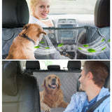 PETRAVEL Dog Car Seat Cover Waterproof Pet Travel Dog Carrier Hammock Car Rear Back Seat Protector Mat Safety Carrier For Dogs