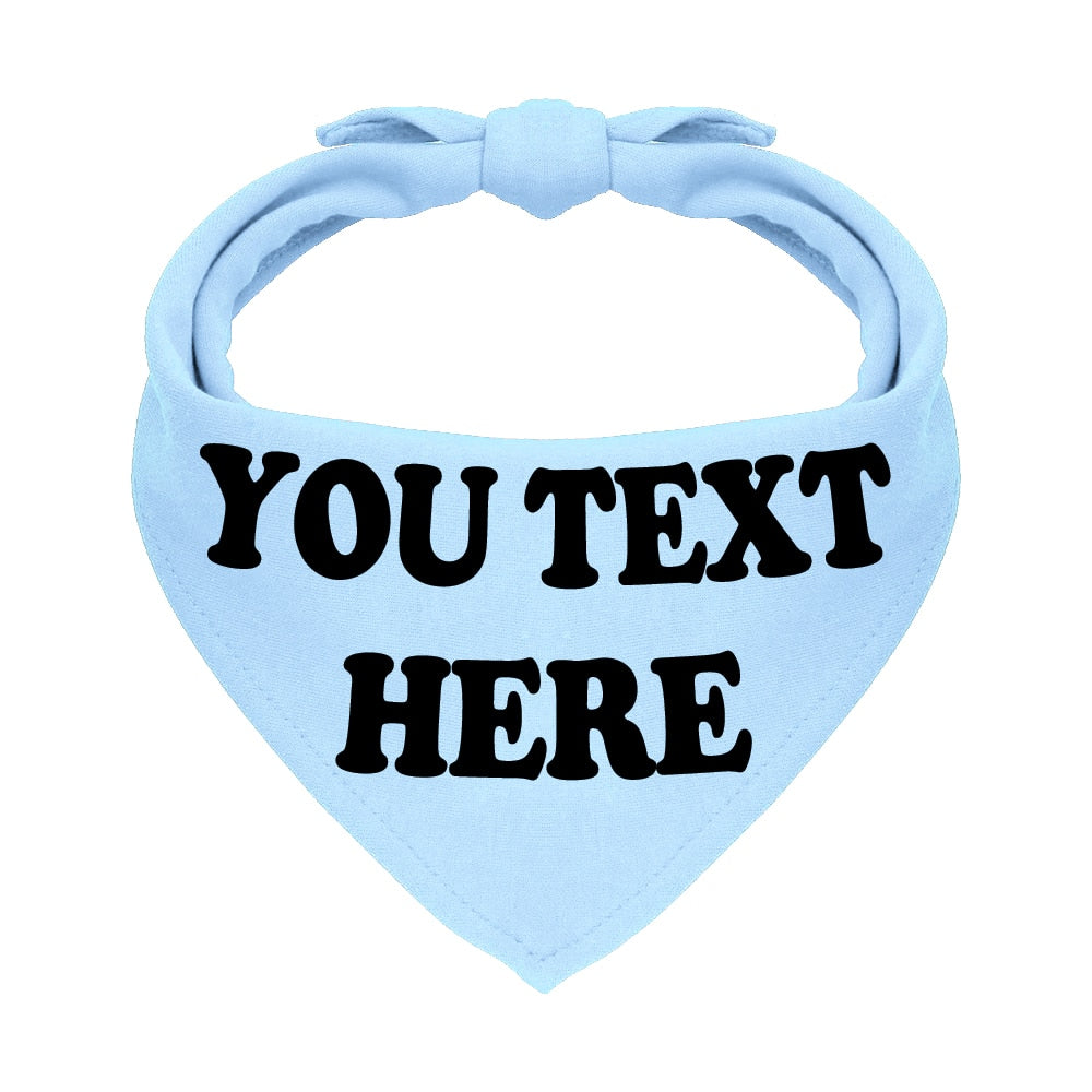 Personalzied Dog Bandanas Pet Scarf Custom Pet Bandana Bib Cotton Dog Puppy Bow Ties Collar Cat Dog Scarf Pet Accessories