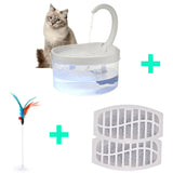 Pet Water Fountain Automatic Power-off When Lack of Water Bird Water Dispenser Dog Automatic Drinking Fountain 2L With LED Light