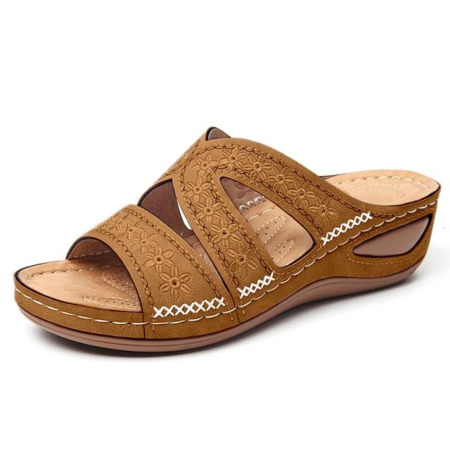 Women sandals 2022 summer shoes woman knitting breathable sandals wedges platform sandals lady comfortable shoes