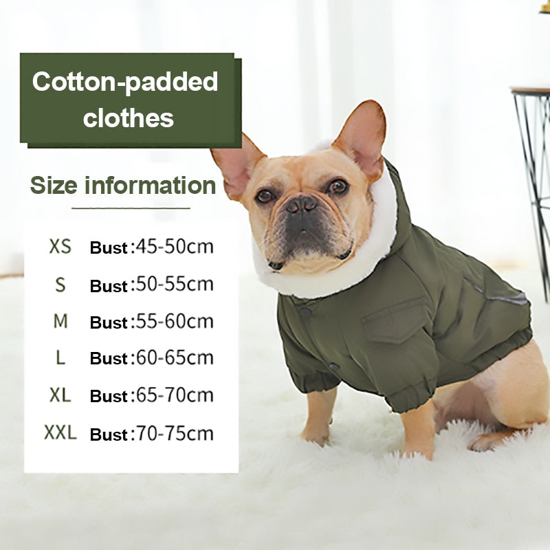 Hoopet Winter Warm Coat For Small Dogs Thickened Pet Jacket French Bulldog Puppy Clothing Shirt Soft Outerwear Dog Suppliers