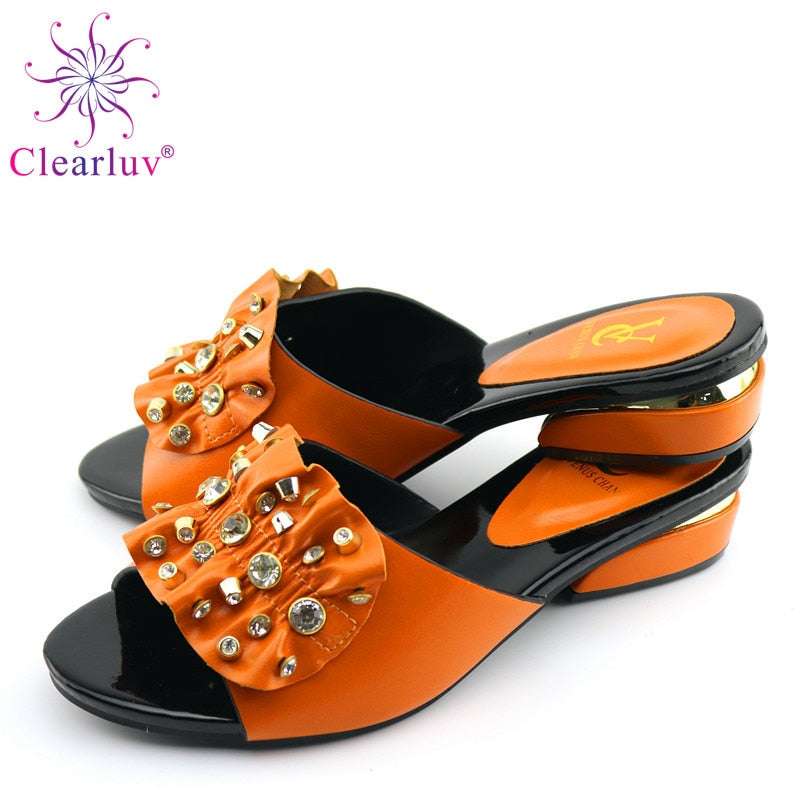 Newest African Women Shoes without bag set wedding with stripes Italian shoes possible matching bag ladies party shoes black