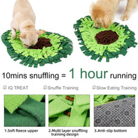 Dog Sniffing Mat Dog Puzzle Toy Pet Snack Feeding Mat Boring Interactive Game Training Blanket Snuffle Feeding Training Mat