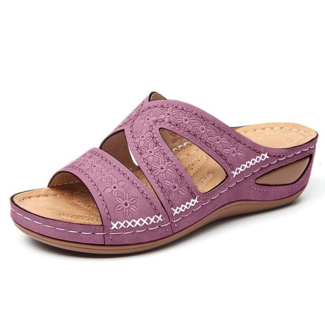 Women sandals 2022 summer shoes woman knitting breathable sandals wedges platform sandals lady comfortable shoes