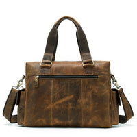 MVA Genuine Leather Men's Briefcase Messenger Bag Men's Leather Laptop Bag For men Office Bags For Men Briefcase Handbags 8537