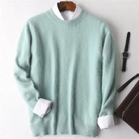 Super Warm 100% Mink Cashmere Sweater Men 2023 Autumn Winter Clothes Pullover Jumper Robe Hombre Pull Homme Hiver Men Sweater