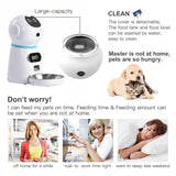 NICREW Automatic Pet Feeder Dog Bowl 3L Pet Food Dispenser Feeder Vending Machine Large Cat Dog 4 Meal Voice Recorder &Timer
