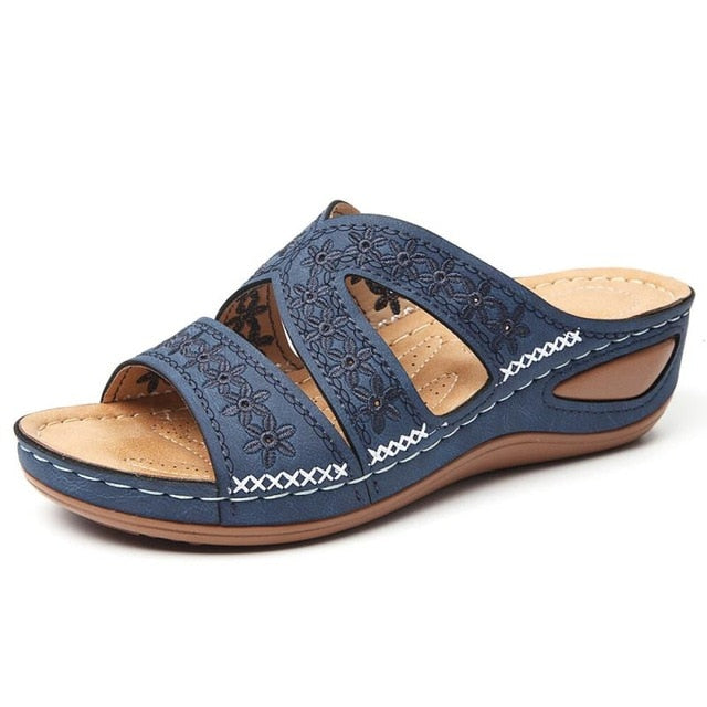 Women sandals 2022 summer shoes woman knitting breathable sandals wedges platform sandals lady comfortable shoes