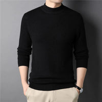 MRMT 2023 Brand New Men's Cashmere Sweater Half Turtleneck Men Sweaters Knit Pullovers For male Youth Slim Knitwear Man Sweater
