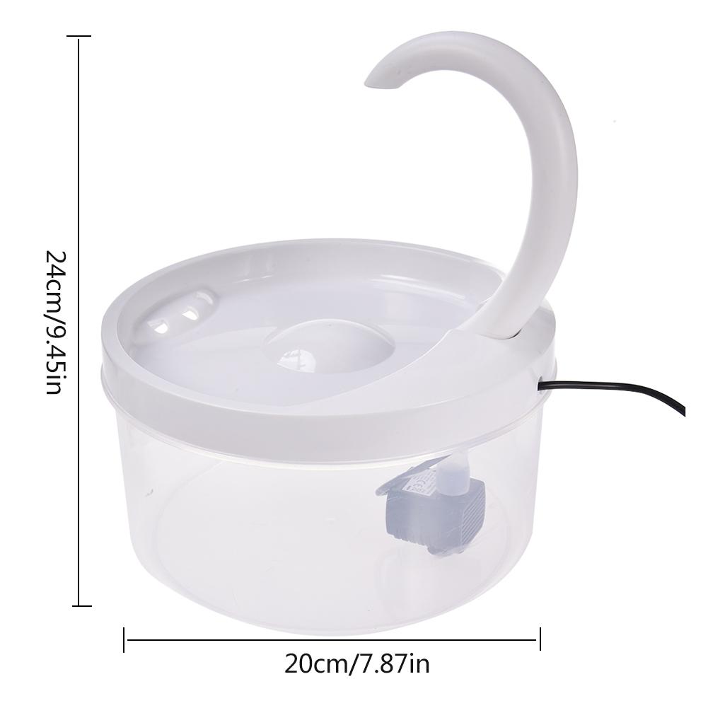 Pet Water Fountain Automatic Power-off When Lack of Water Bird Water Dispenser Dog Automatic Drinking Fountain 2L With LED Light