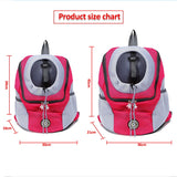 Puppy Kitten Carry Bag Double Shoulder Portable Travel Backpack Outdoor Pet Dog Carrier Bag Pet Dog Front Bag Mesh Backpack Head