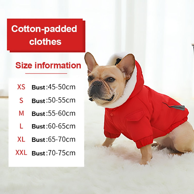 Hoopet Winter Warm Coat For Small Dogs Thickened Pet Jacket French Bulldog Puppy Clothing Shirt Soft Outerwear Dog Suppliers