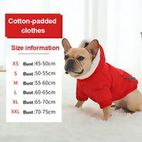 Hoopet Winter Warm Coat For Small Dogs Thickened Pet Jacket French Bulldog Puppy Clothing Shirt Soft Outerwear Dog Suppliers