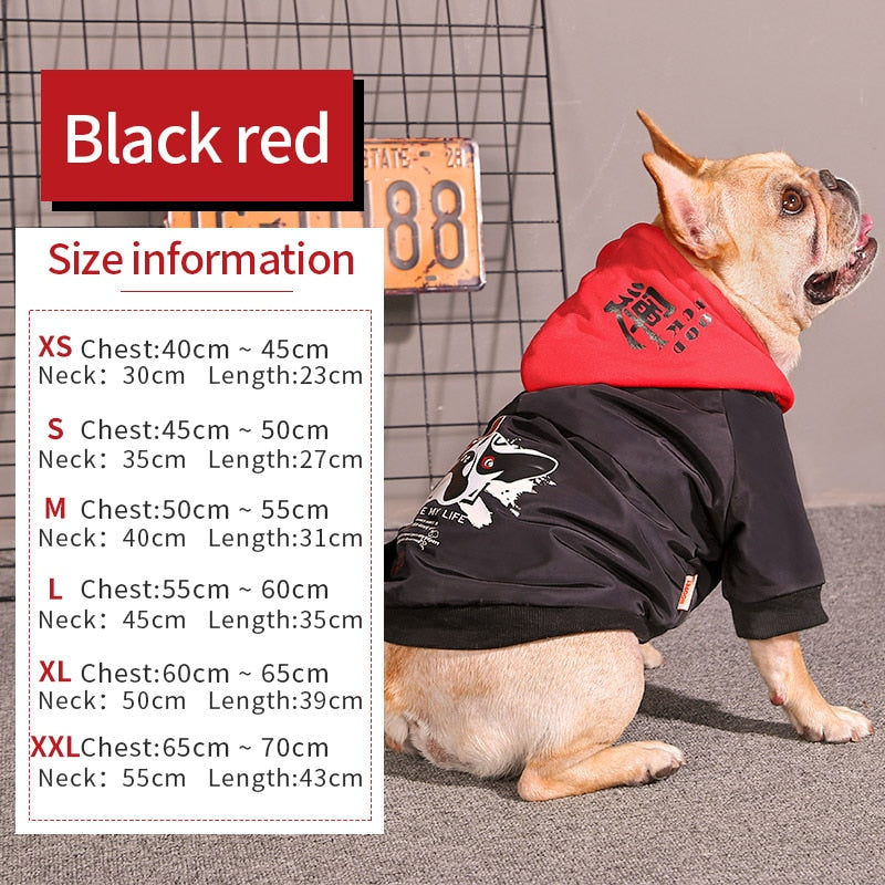 Hoopet Winter Warm Coat For Small Dogs Thickened Pet Jacket French Bulldog Puppy Clothing Shirt Soft Outerwear Dog Suppliers