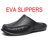 JUMPMORE Men EVA Shoes Slip On Casual Walking Shoes Men Half Slippers Comfortable Soft Slippers Size40- 47