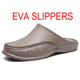 JUMPMORE Men EVA Shoes Slip On Casual Walking Shoes Men Half Slippers Comfortable Soft Slippers Size40- 47