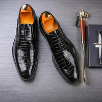 New Men Dress Shoes Shadow Patent Leather Luxury Fashion Groom Wedding Shoes Men Luxury italian style Oxford Shoes Big Size 48