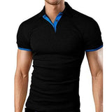 Covrlge Polo Shirt Men Summer Stritching Men's Shorts Sleeve Polo Business Clothes Luxury Men Tee Shirt Brand Polos MTP129