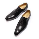 Size 38-47 High Quality Mens Formal Shoes Leather Luxury Party Wedding Male Shoes Lace Up Pointed Oxford Business Shoes for Men