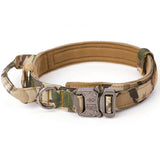 Durable Tactical Dog Collar Leash Adjustable Handle Training Nylon Pet Military Collar German Shepard Medium Large Dogs