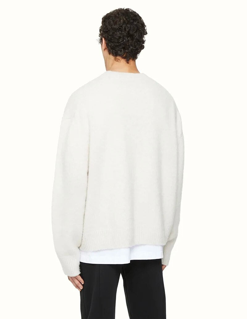Letter Jacquard Logo Oversize Sweatshirts Men Women High Quality O-Neck Cole Buxton Knit Sweater