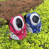 Double Shoulder Portable Travel Backpack Outdoor Pet Dog Carrier Bag Pet Dog Front Bag Mesh Backpack （S--L)
