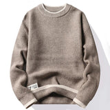 Men Sweater Streetwear 2023 Fashion Striped Pullover Men Knitwear Shirt Pull Homme Autumn Winter Cotton Sweaters