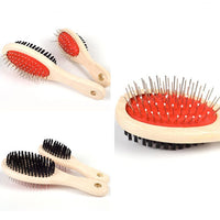 Pet Hair Removal Comb Cat Dog Fur Hair Double-sided Brush Puppy Wooden Grooming Rake Comb Hair Care Tools Massage Clean Product
