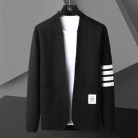 Korean Autumn Winter 2022 Brand Knit Sweater Men Cardigan Big Size 4XL Single Breasted Luxury Sweater Man Male Clothes