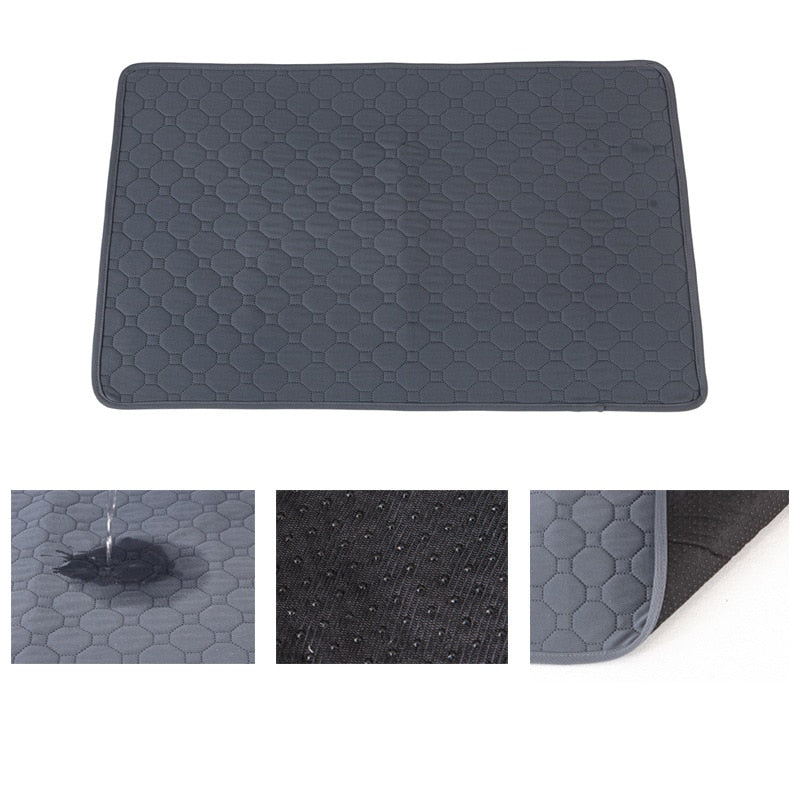 Washable Dog Pet Diaper Mat Urine Absorbent Environment Protect Diaper Mat Waterproof Reusable Training Pad Dog Car Seat Bed