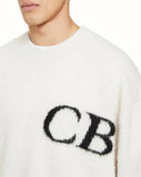 Letter Jacquard Logo Oversize Sweatshirts Men Women High Quality O-Neck Cole Buxton Knit Sweater