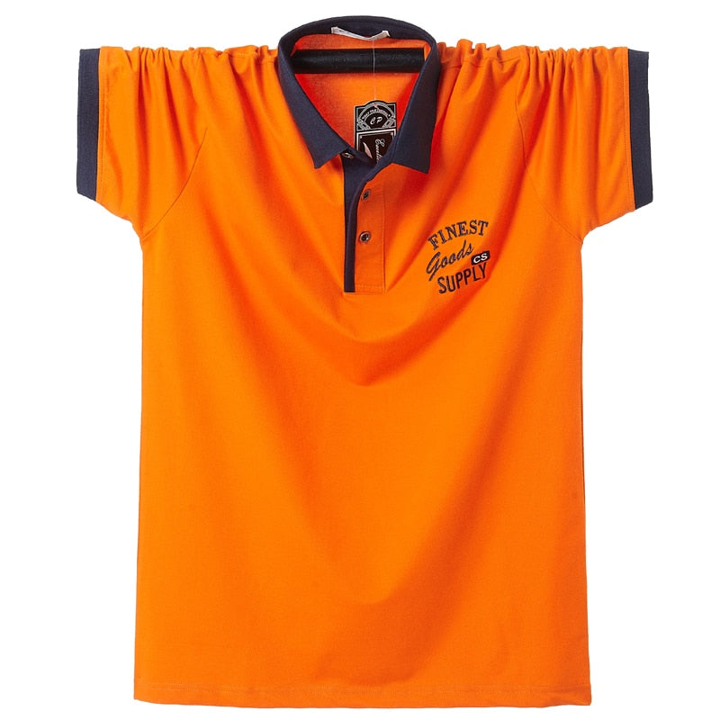 Men Short Polo Shirt Slim Fit Camisa Casual Cotton Summer Short Sleeve Shirt Homme 5XL Plus Size Business Work Tops Shirt