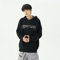 Slouchy hooded sweaters for men in winter American knitwear sweater port vibe small crowd high street lovers sweater trend top