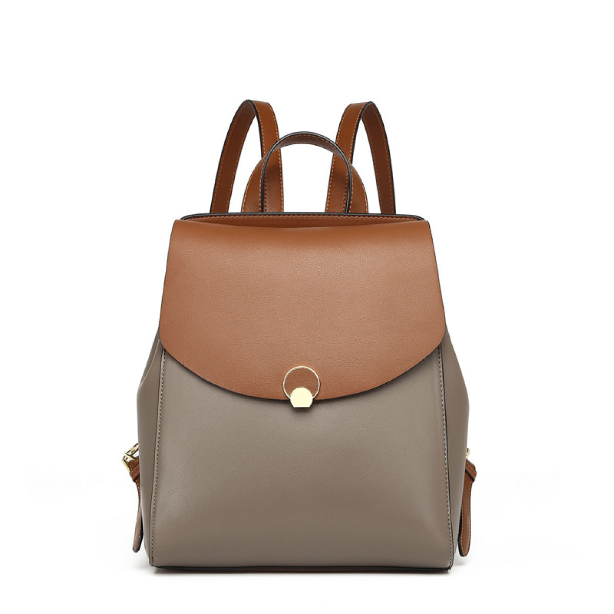 Large-Capacity Patchwork Cover Type Travel Backpack