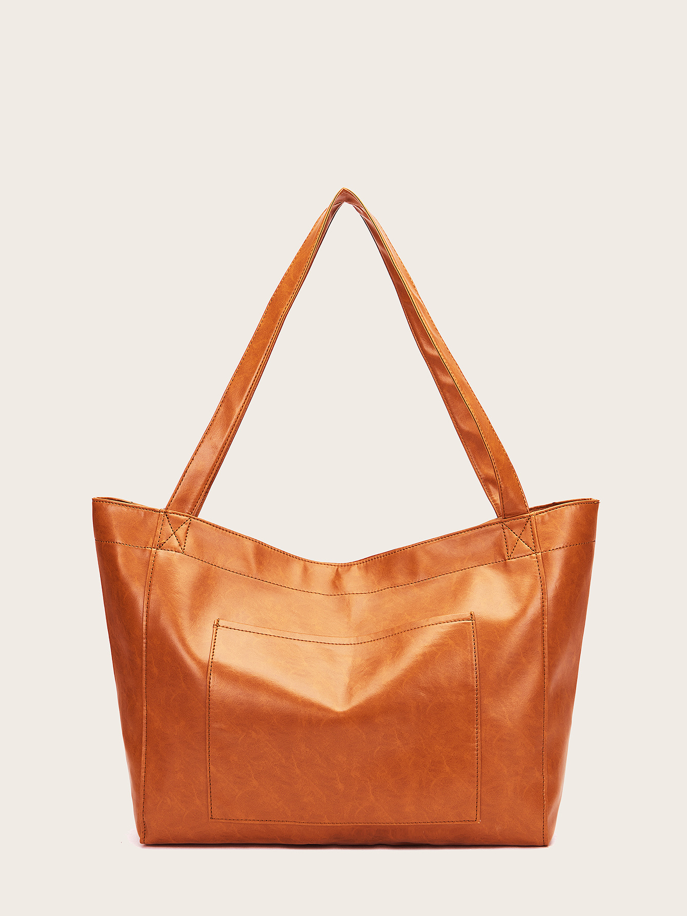 Women's Retro Horizontal Square Pockets Tote Bag