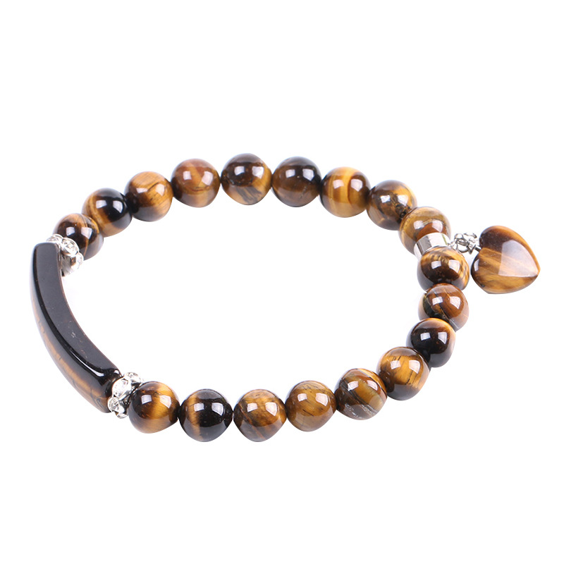 Tigers Eye Stone Beaded Bracelet