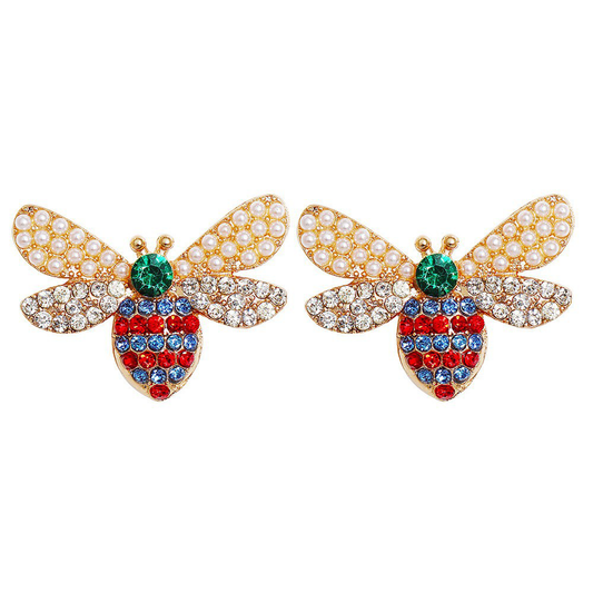 Women Chunky  Insect Bee Shape Earring