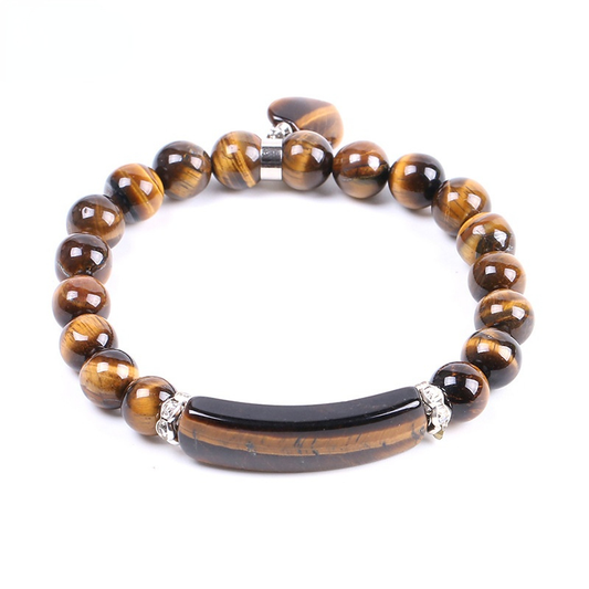 Tigers Eye Stone Beaded Bracelet