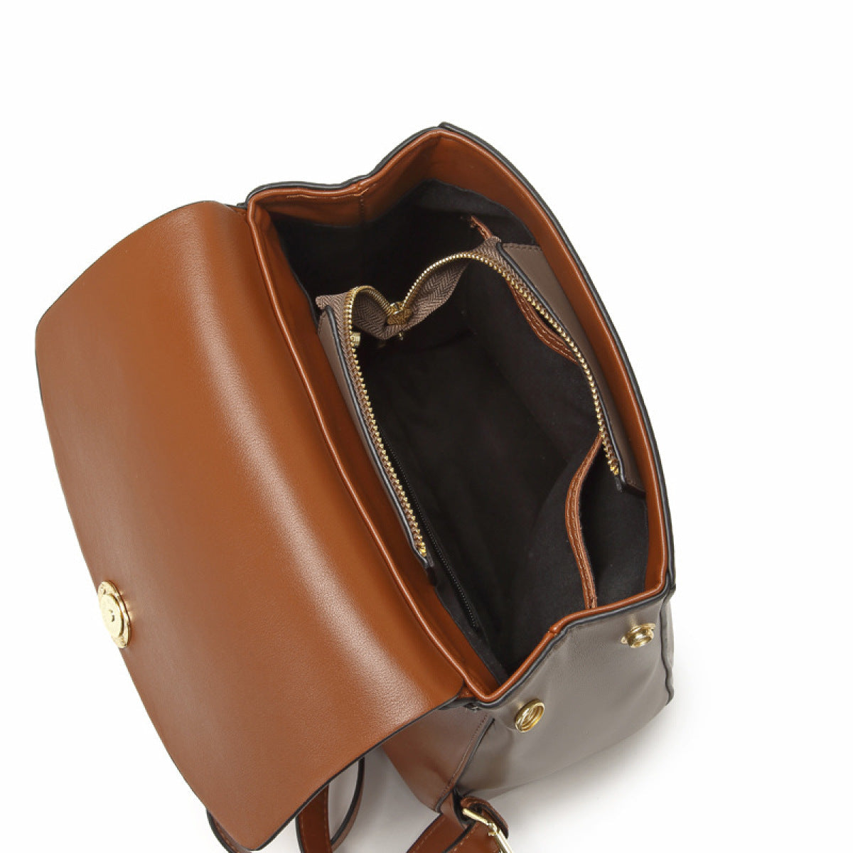 Large-Capacity Patchwork Cover Type Travel Backpack
