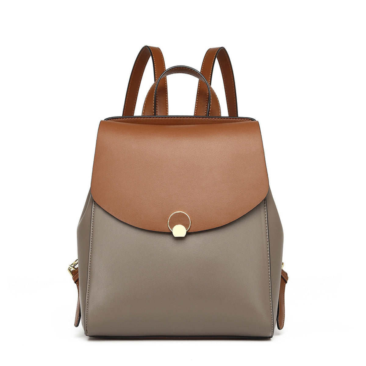 Large-Capacity Patchwork Cover Type Travel Backpack