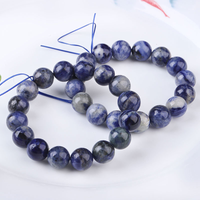 Women's Natural Blue-Vein Stone Crystal Bracelet