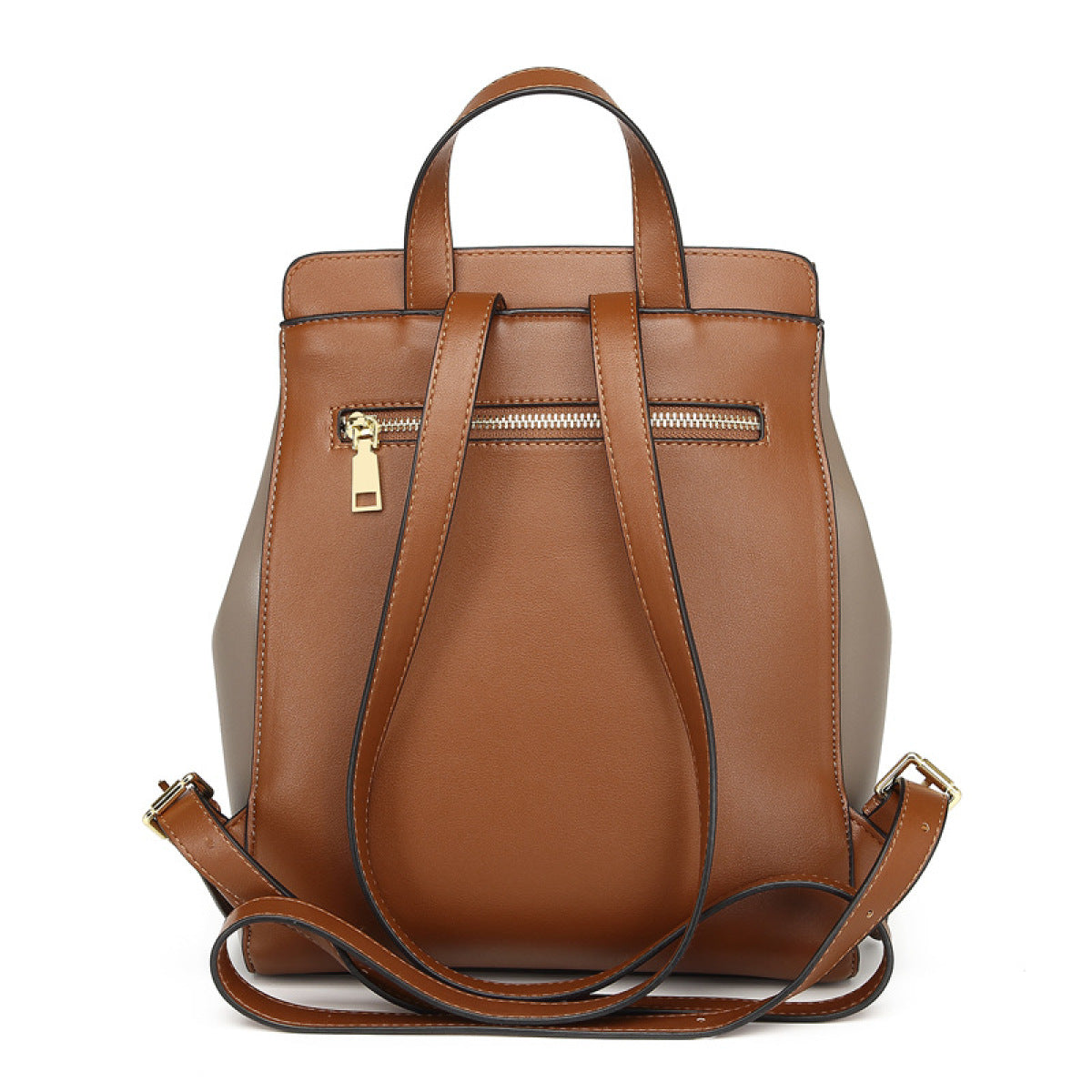 Large-Capacity Patchwork Cover Type Travel Backpack