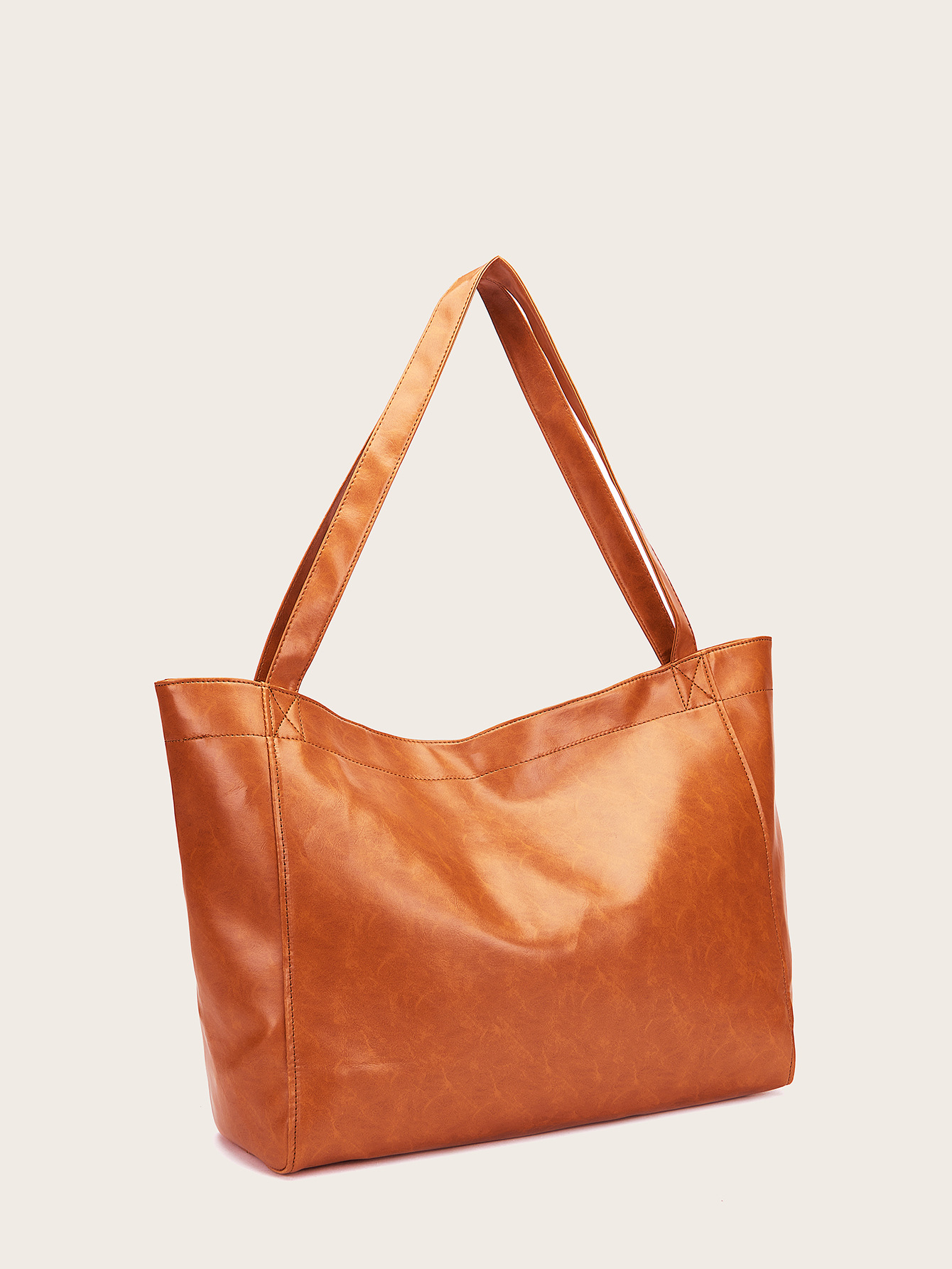 Women's Retro Horizontal Square Pockets Tote Bag
