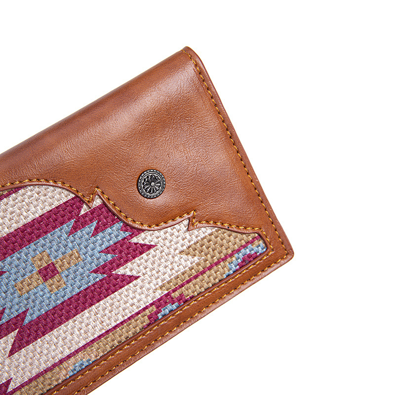 Retro Print Fringe Canvas Tote Bag Set